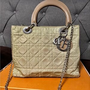 Christian Dior canage Nylon QuiltedVintage  Bag- Authentic & in good condition